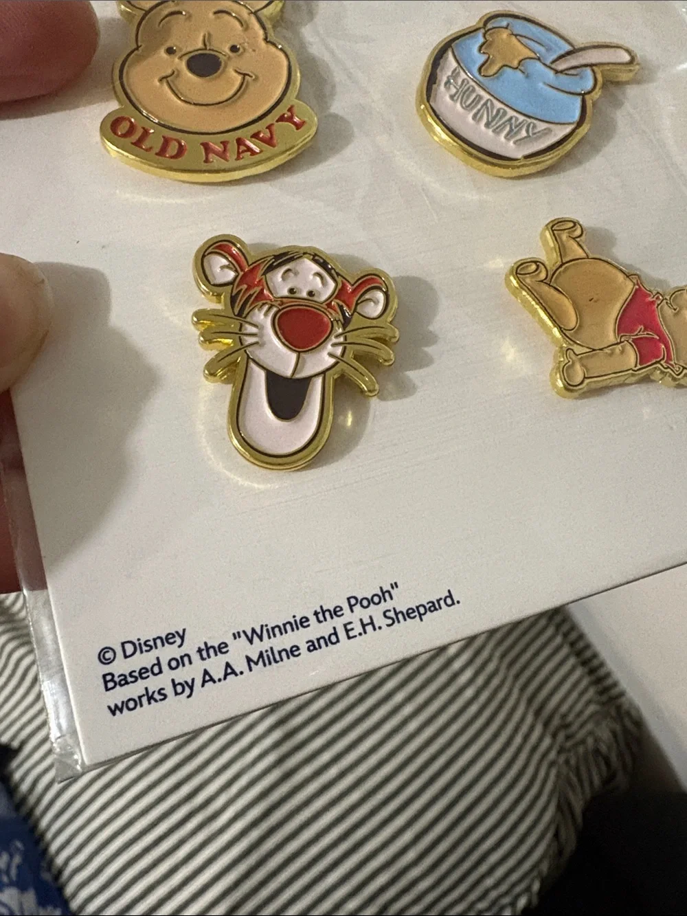Old Navy Disney Winnie the Pooh Enamel Pin Set of 4